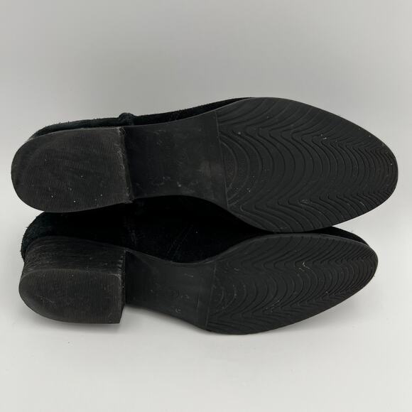 Blondo Ingrid Ankle Bootie Waterproof Size 10M Black Suede Leather B5911 Lined - Picture 6 of 10